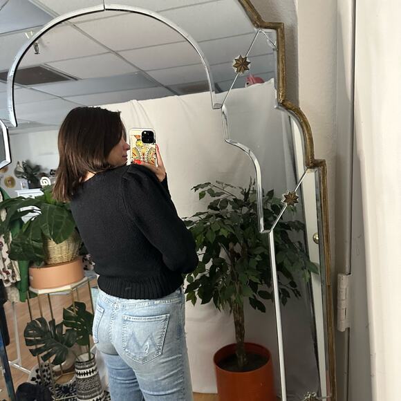 Anthropologie Maeve Crew Neck Pullover Sweater Black Size Small - Picture 3 of 5